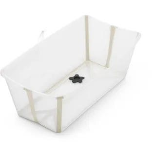 Stokke Flexi Bath, Sandy Beige - 64 x 24 x 34 cm - Faltbare Babybadewanne für Neugeborene und Babys - Leicht, robust & einfach zu verstauen - Praktisch für zu Hause oder auf Reisen