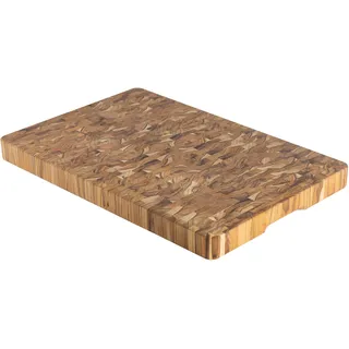 Fleischer-Billot aus FSC-Teakholz, 60 x 40 x 4,5 cm (XXL)