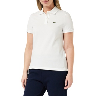 Lacoste Damen Poloshirt Pf7839,Weiß (White 001),46 (Herstellergröße: 48)