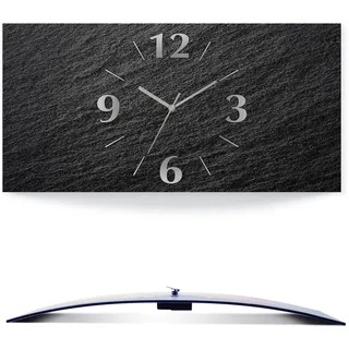 Artland Wanduhr »Schiefer« analog, 60 cm, schwarz