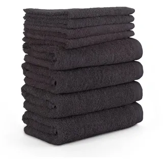 Möve Superwuschel Handtuchset 8-tlg. grau