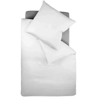 FLEURESSE Mako-Satin Silber 155 x 200 cm + 80 x 80 cm