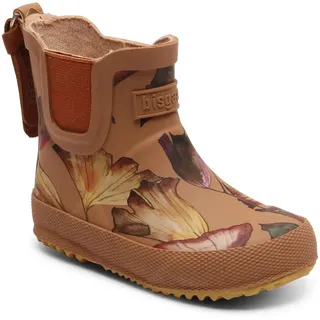 Bisgaard Unisex Kinder Baby Rubber Rain Boot, Camel Flowers, 28 EU