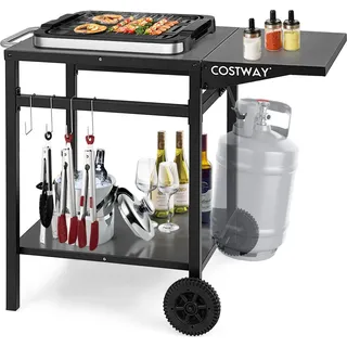 Costway Grillwagen schwarz