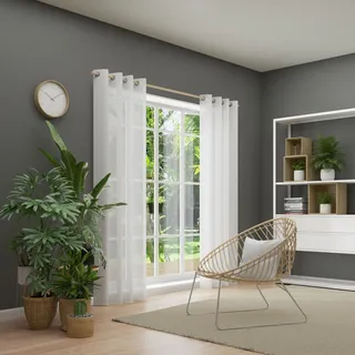 Neutex for you! »Kiss« Ösen 1 Stk. tlg. Ösenschal mit Metallösen, Breite 142 cm, nach Maß,