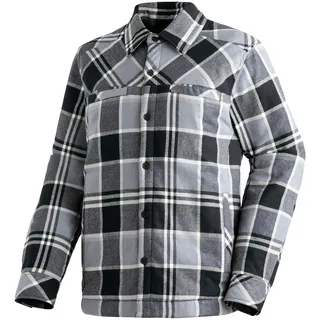 Maier Sports Funktionshemd "Camquadri M" wattiertes Herren Hemd warmes Fleecematerial, kieselgrau