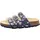 Fussbettpantoffel Blau/Mehrfarbig 40