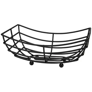 JUSTINUS Brotkorb LifeStyle 30 x 20 cm Edelstahl Schwarz