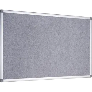 Pinnwand Filz mit Aluminiumrahmen, 60 x 90 cm grau, Filz|Aluminium