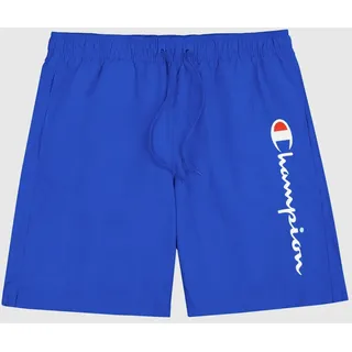 Badeshorts CHAMPION "Icons Beachshort Long", Herren, Gr. XXXL (56), N-Gr, blau (bai), Obermaterial: 100% Polyamid, Badehosen Badeshorts, für Schwimmen, sportlicher Stil, längere Form