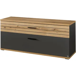 Set One by Musterring Quincy Lowboard 120 cm Anthrazit Kunststoff/MDF