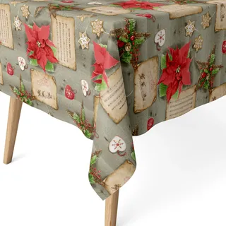 Martina Home Harzbeschichtete Tischdecke Weihnachten, 240 x 140 cm, Unique