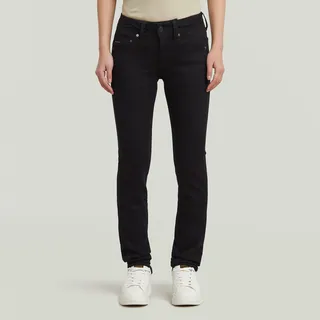 G-Star Skinny Fit Jeans mit 5-Pocket-Design Modell Midge Straight schwarz - Damen. - 28/32