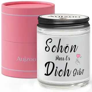 Aujzoo Geschenke für Frauen, Geburtstagsgeschenk für Frauen, Dankesgeschenke für sie und ihn, Geschenke für Freunde Schwestern Tochter Oma-Lavendelduftende natürliche Sojawachskerzen 7OZ