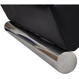 vidaXL Chaiselongue Schwarz Kunstleder