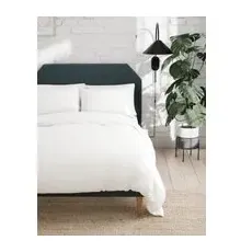 M&S Collection Ultimate Anti Allergy Pure Cotton Bedding Set - White, White - 5FT