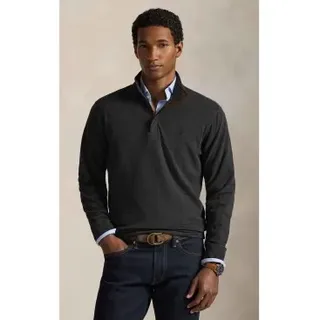 Polo Ralph Lauren für Herren. 710916638004 Luxuriöser Strickpulli mit grauem Reißverschluss (XXL), Lässig, Baumwolle, Klassisch