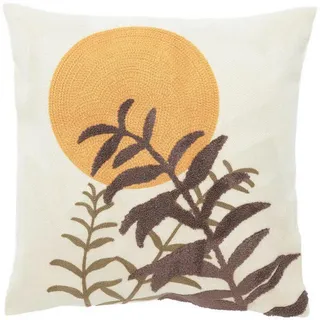 Kissenhülle , Gelb , Textil , Ornament , 45x45 cm , Heimtextilien, Bezüge, Kissenbezüge