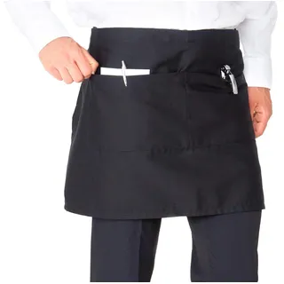 Koala Spain Kurze Barman-Schürze, Schwarz, Standard