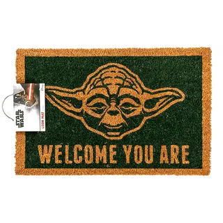 Fußmatte, Star Wars - Yoda, ca. 60 x 40 cm, mit Headercard zum Aufhängen