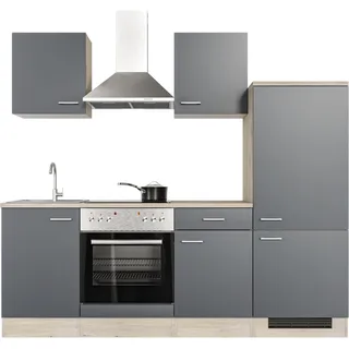 Flex-Well Küchenzeile Morena 220 cm grau
