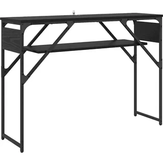 Konsolentisch Schwarz Eichen-Optik 105x30x75cm Holzwerkstoff - Schwarz