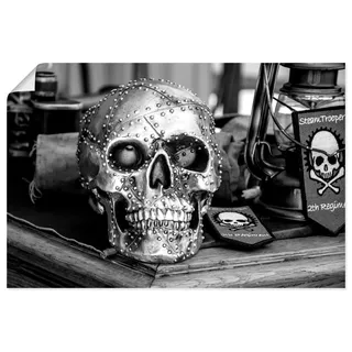 Artland Wandbild »Totenkopf« klassische Fantasie 1 Stk. tlg. als Leinwandbild, Poster, Wandaufkleber in verschied. Größen, silberfarben