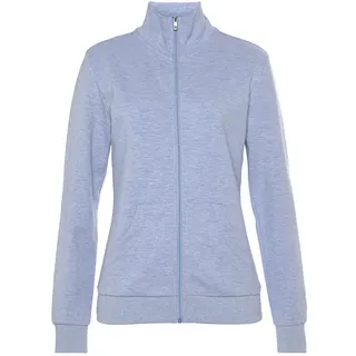 bench. loungewear Sweatjacke Damen hellblau meliert Gr.36/38