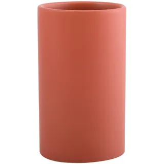 Spirella Zahnputzbecher Zahnbürstenhalter Keramik Tube 7x11,5 cm Rot Matt, Red