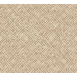 AS-Creation Vliestapete Grafisch Metalliceffekt Strukturiert Gold Beige