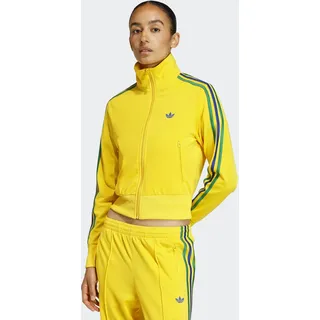 adidas Trainingsjacke ADIDAS ORIGINALS "FIREBIRD CLASSIC ORIGINALS", Damen, Gr. M, eqt gelb, grün, collegiate royal, Obermaterial: 100% Polyester, Jacken Trainingsjacke, FIREBIRD, reguläre Passform
