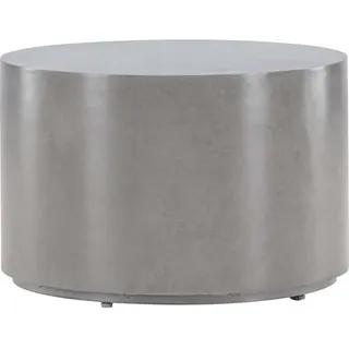 FURNLUX Couchtisch Lissabon Beton Und Grau 60cm / Hauptfarbe: Grau / Abmessungen: 60 x 60 x 40 cm - Grau
