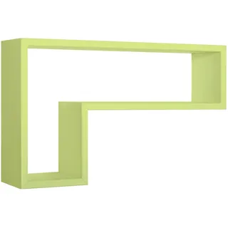 DEKORATIVER WANDREGAL FARBE GRÜN MOD. LETTERA