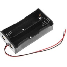 CABLEPELADO Batteriehalter für 2 Batterien MR18650, Schwarz