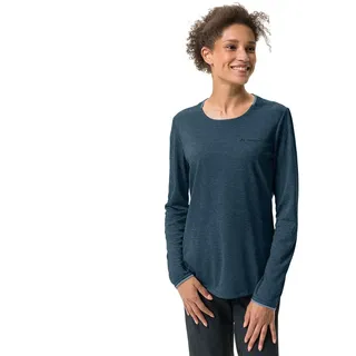 Vaude Essential Langarmshirt Blau 34