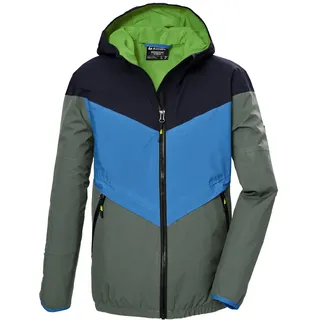 KILLTEC Jungen Funktionsjacke/Regenjacke mit Kapuze KOS 93 BYS JCKT, oliv, 140, 42962-000