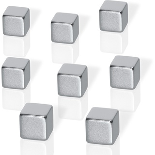 Be!Board® Magnete silber, 1,0 x 1,0 x 1,0 cm