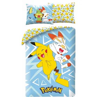 Halantex Pokemon Bettwäsche 140x200 – 70x90 cm Mikrofaser