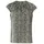 Kurzarmbluse mit Raffung und Animal-Print Braun 44