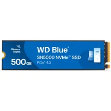 Bild WD Blue SN5000 NVMe SSD 500GB, M.2 2280 / M-Key / PCIe 4.0 x4 (WDS500G4B0E)