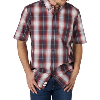 Wrangler Authentics Herren ZHESP4R Hemd mit Button-Down-Kragen, Palisander-Plaid, XX-Large