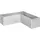 Belvedere MINI 152 x 152 x 45 cm Silber