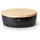 Brottopf oval, schwarz 30x23xH13,5cm, Brotaufbewahrung, Schwarz
