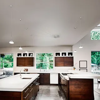 Fabas Luce Isabella LED Pendelleuchte 6-flammig Alu-Matt - Silber