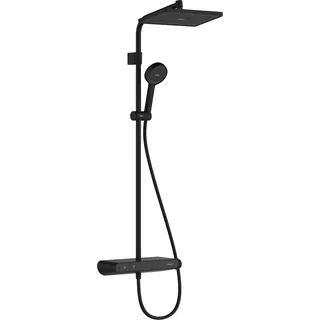 Hansgrohe Activera Q Showerpipe 290/180 1jet EcoSmart+ Mattschwarz 28649670