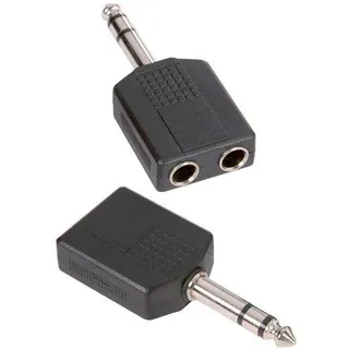 Audibax Adaptador Jack Macho a 2 Jack Hembras Mono