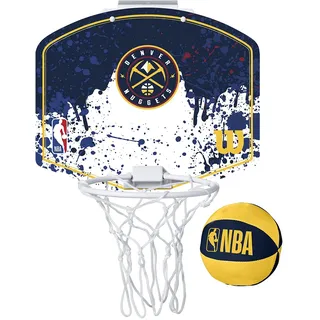 Wilson Mini-Basketballkorb NBA Team Mini Hoop, Denver Nuggets, Kunststoff, TU
