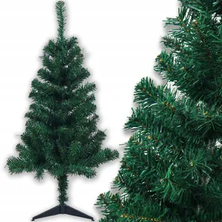 Künstlicher Weihnachtsbaum, Kaukasische Tanne, 100 cm, schön dicht, mit Ständer, grün