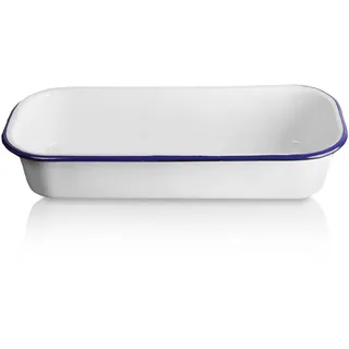 Krüger Emaille Brot- & Kuchenform Husum 30 x 12 x 7 cm | Kastenform 2,0 L