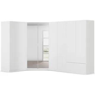 Rauch Schrank-Set »Kleiderschrank Schrank Garderobe Wäscheschrank COSTA mit Spiegel« Set, weiß